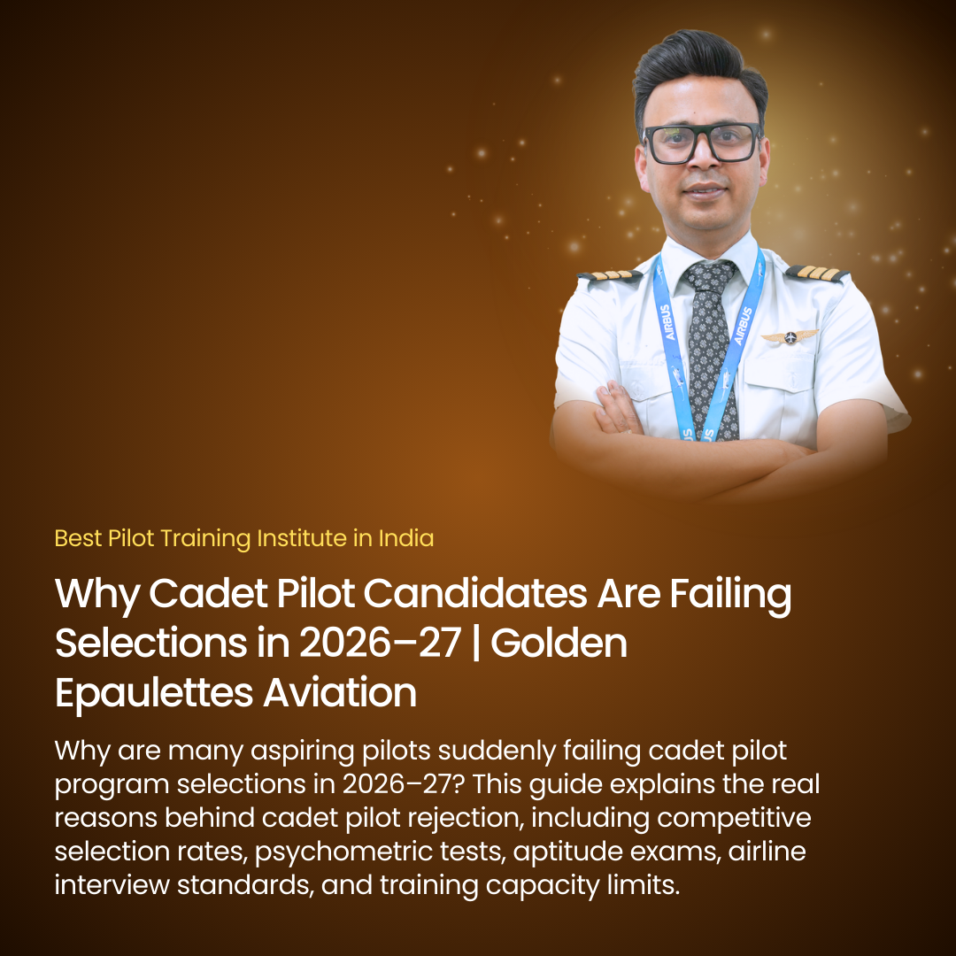 Why Cadet Pilot Candidates Are Failing Selections in 2026–27 | Golden Epaulettes Aviation